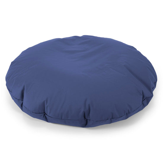 Flexforma Pouf Rond pour Enfant 2-14 ans - Entretien Facile Bleu Marine 01