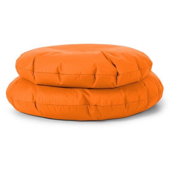 Flexforma Pouf Rond pour Enfant 2-14 ans - Entretien Facile Orange 03