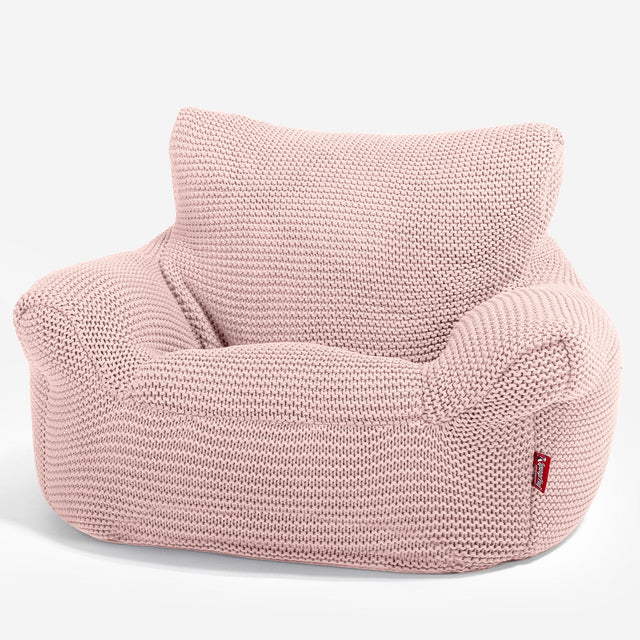 Fauteuil Pouf Bambin 1-3 ans Housse de Remplacement - Ellos Tricot épais 01