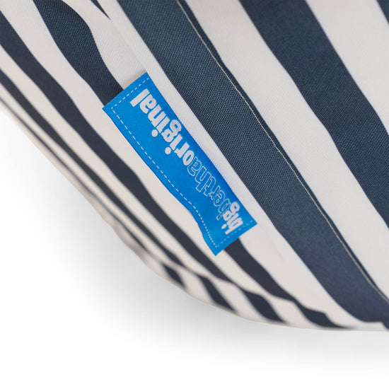 Pouf Poire, Archi - Rayures Bleu Marine 03