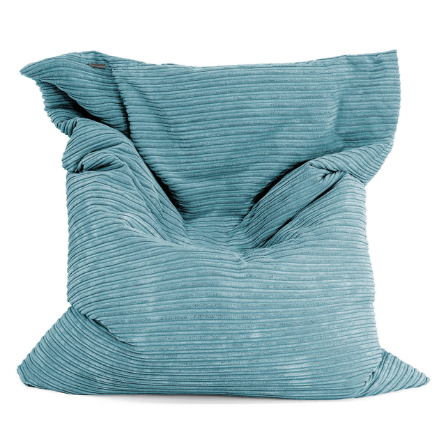 Pouf Géant XXL - Côtelé Mer Égéé 01