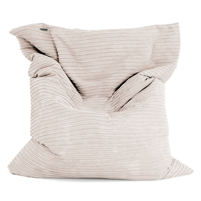 Pouf Géant XXL - Côtelé Ivoire 01