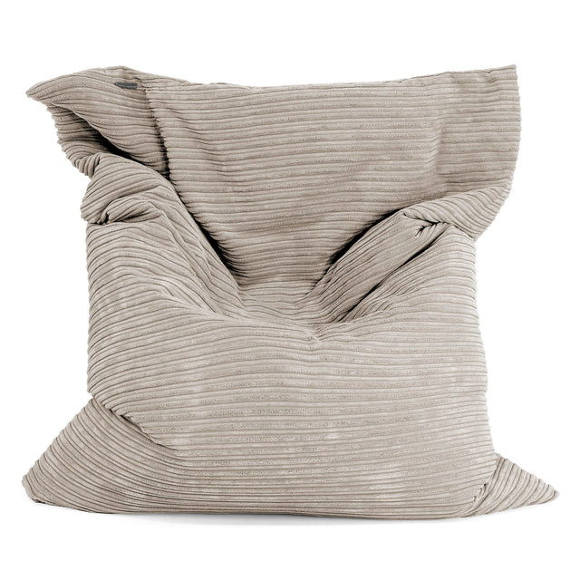 Pouf Géant XXL - Côtelé Vison 01