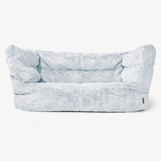 Canapé Pouf Louis 2 places Housse de Remplacement - Fausse Fourrure Lapin 01