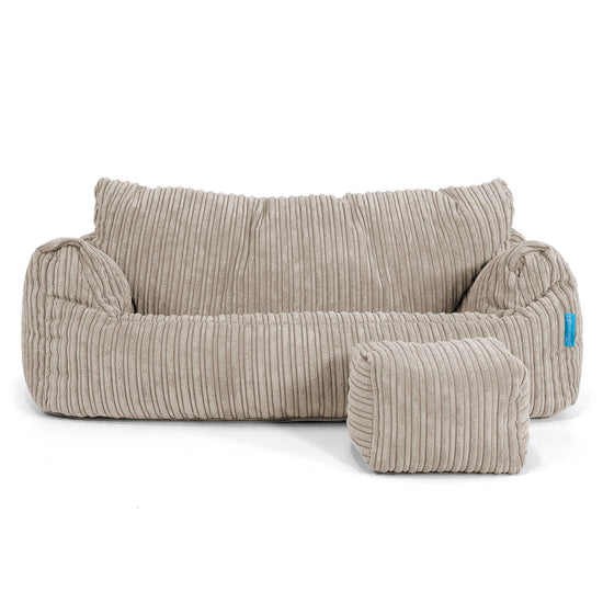 Joséphine Canapé Pouf pour Enfant 1-5 ans - Côtelé Vison 02