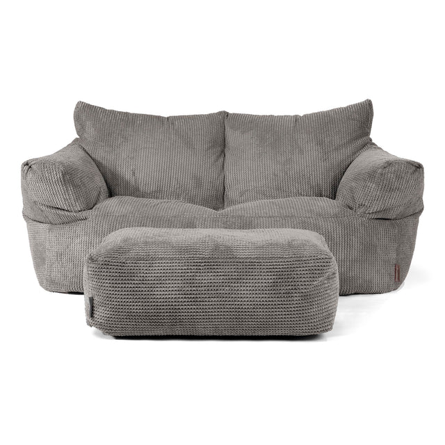 Joséphine Canapé Pouf - Pompon Anthracite 02