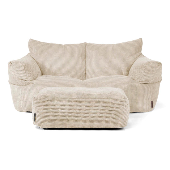Joséphine Canapé Pouf - Pompon Crème 02