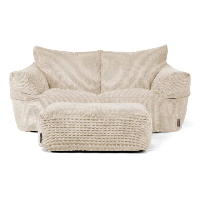 Joséphine Canapé Pouf - Pompon Crème 02