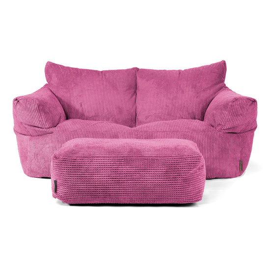 Joséphine Canapé Pouf - Pompon Rose 02