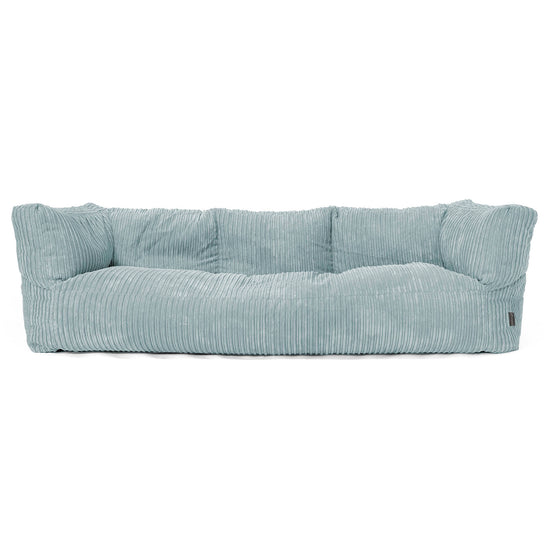 Canapé Pouf Albert 3 places - Côtelé Vert Menthe 01