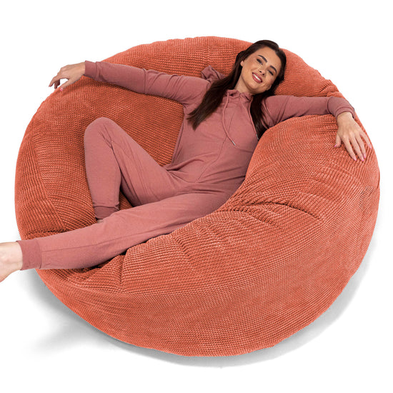 Canapé Pouf Géant Grande Mammouth - Pompon Citrouille 01