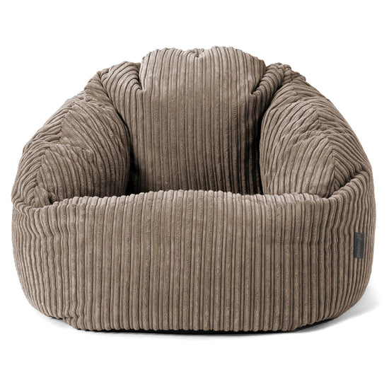 Pouf Chaise Bubble - Côtelé Grège 01