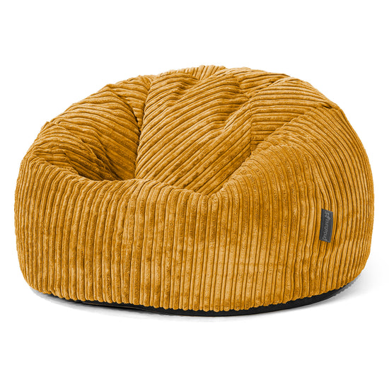 Pouf Poire Classique - Côtelé Miel doré 01