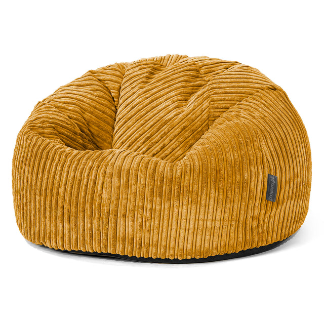 Pouf Poire Classique - Côtelé Miel doré 01