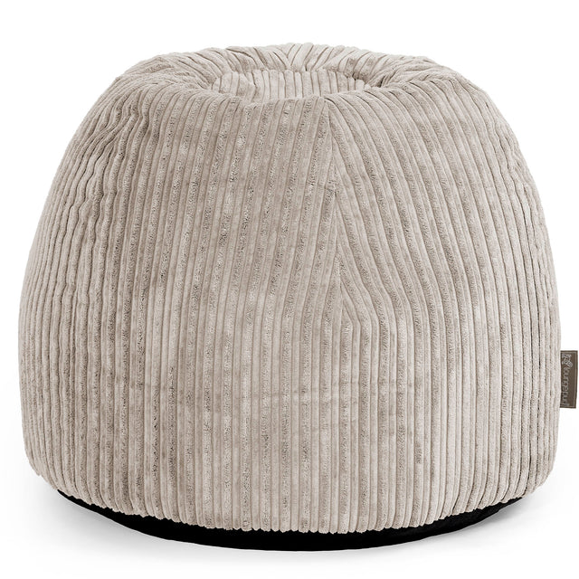 Tabouret Pouf de Coiffeuse - Côtelé Vison 01
