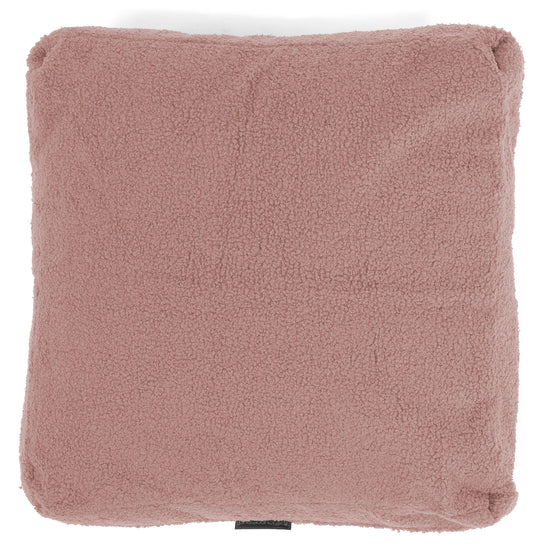 Grand Coussin de Sol - Bouclé Rose 02