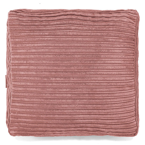 Grand Coussin de Sol - Côtelé Pêche 03
