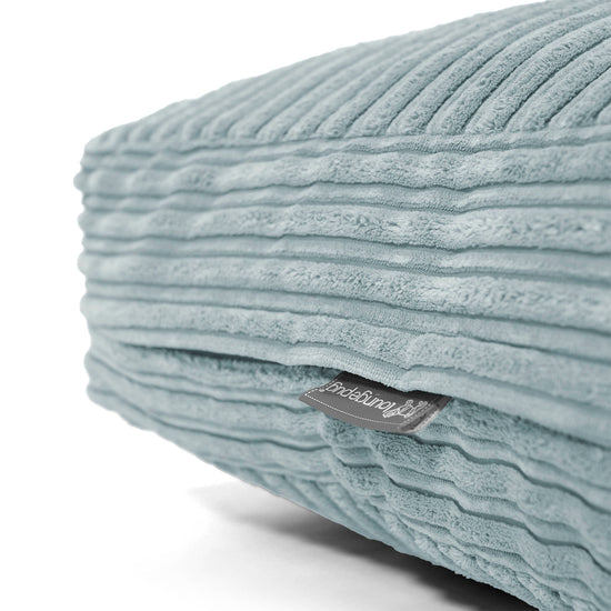 Grand Coussin de Sol - Côtelé Verte Menthe 02