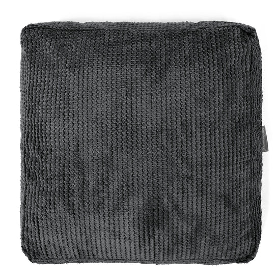 Grand Coussin de Sol - Pompon Noir 03