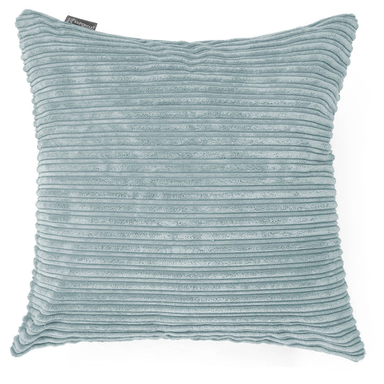 Grand Housse de Coussin 70 x 70cm - Côtelé Verte Menthe 01