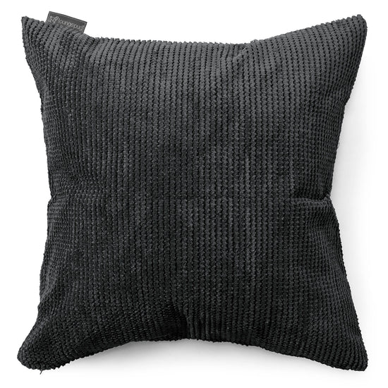 Grand Housse de Coussin 70 x 70cm - Pompon Noir 01