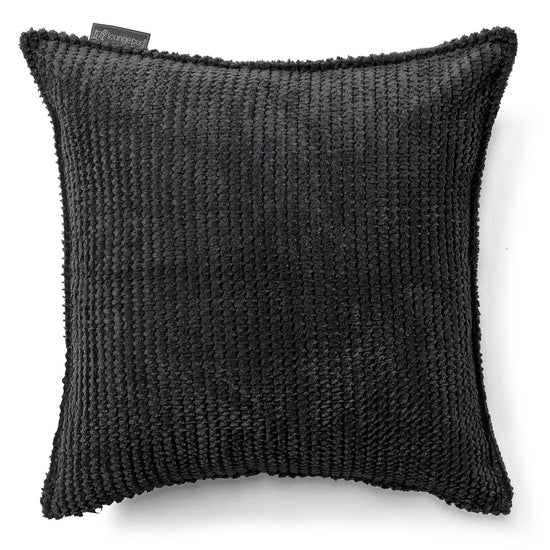 Housse de Coussin 47 x 47cm - Pompon Noir 01