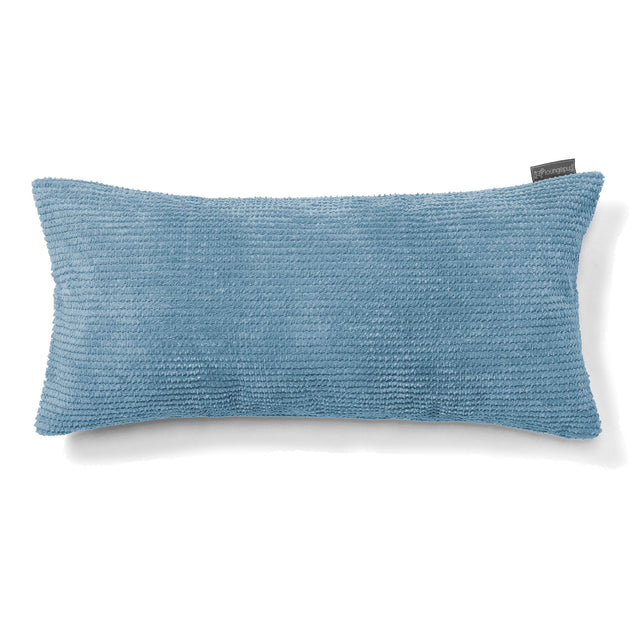 Housse de Coussin Rectangulaire Géant 40 x 70cm - Pompon Bleu Ciel 01