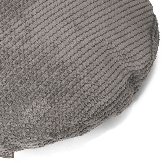 Housse de Coussin Rond 50cm - Pompon Anthracite 02