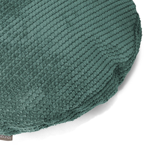 Housse de Coussin Rond 50cm - Pompon Vert Mousse 02