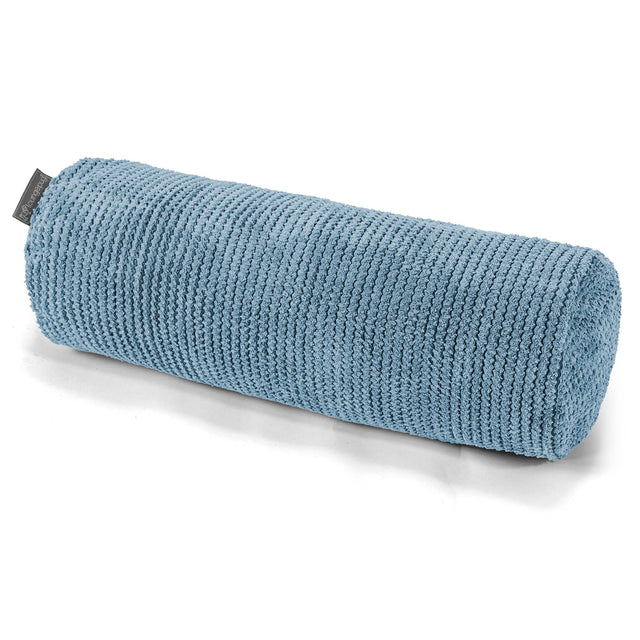 Housse de Traversin 20 x 55cm - Pompon Bleu Ciel 01
