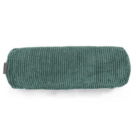 Housse de Traversin 20 x 55cm - Pompon Vert Mousse 02