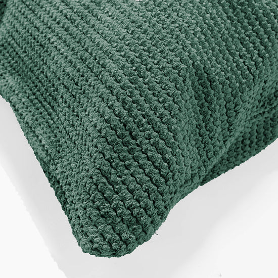 Housse de Traversin 20 x 55cm - Pompon Vert Mousse 03