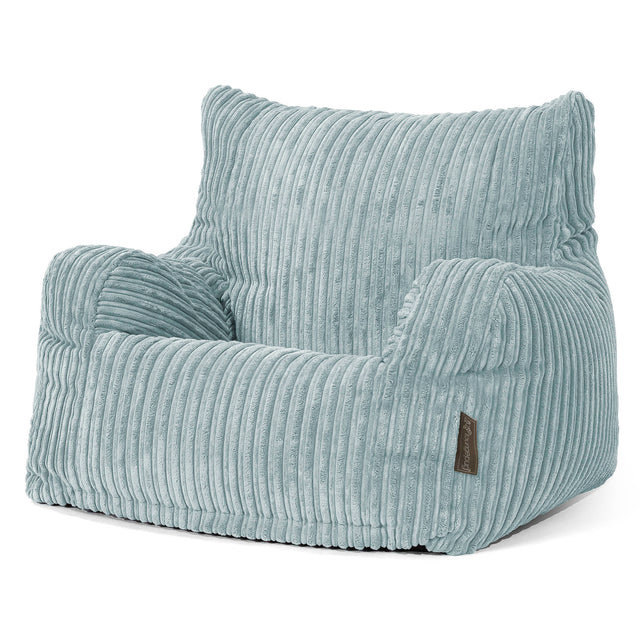 Joséphine Pouf Fauteuil Design - Côtelé Vert Menthe 01