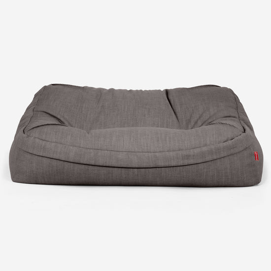 Le Canapé Pouf Doudou - Aspect Lin Gris Ardoise 02