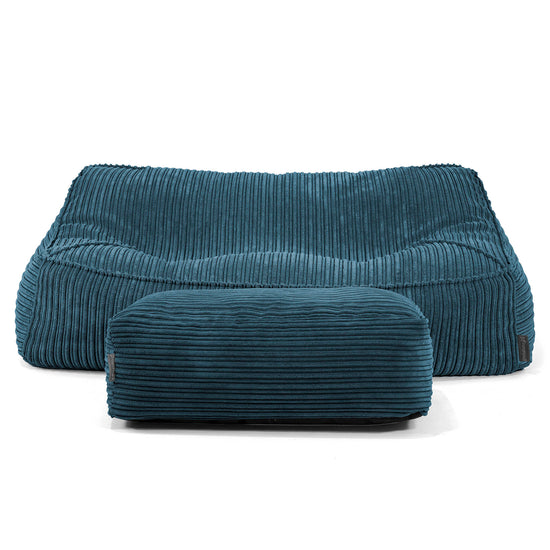 Le Canapé Pouf Doudou - Côtelé Bleu Marine 02