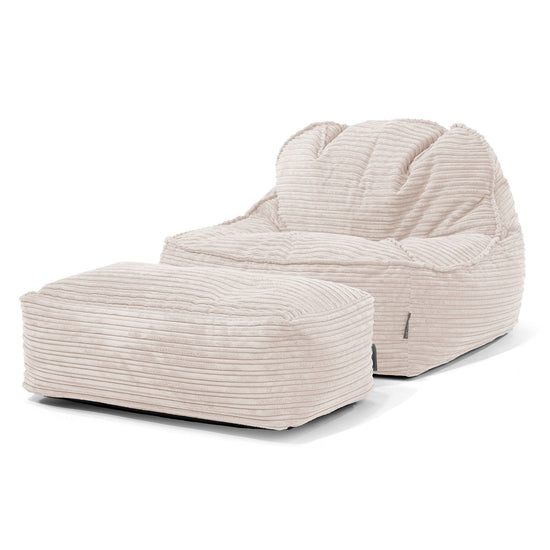 Le Pouf Doudou 2.0 - Côtelé Ivoire 02