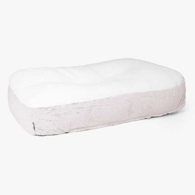 Lit pour Chien, Taille XL - Fausse Fourrure Lapin Rose Pastel 01