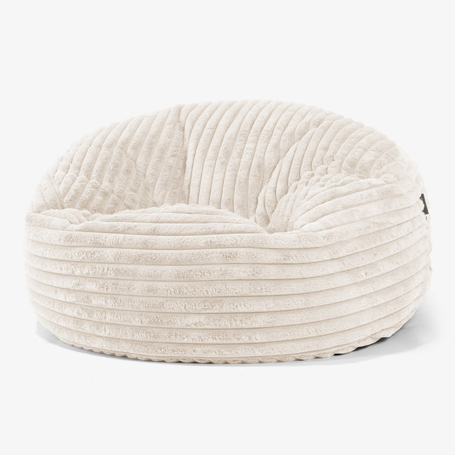 Canapé Pouf Géant Mammouth Housse de Remplacement - Velours Côtelé Ultra Pelucheux 01