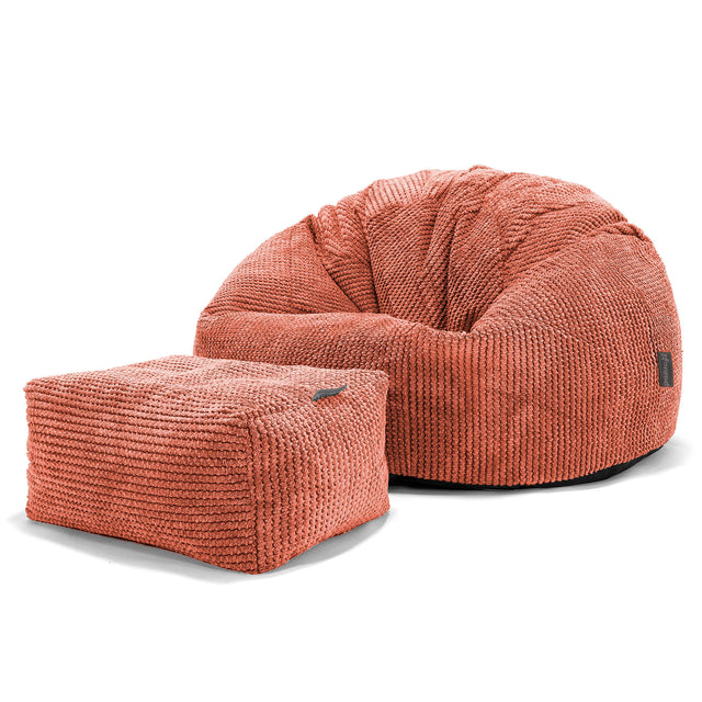 Pouf Poire Classique - Pompon Citrouille 02