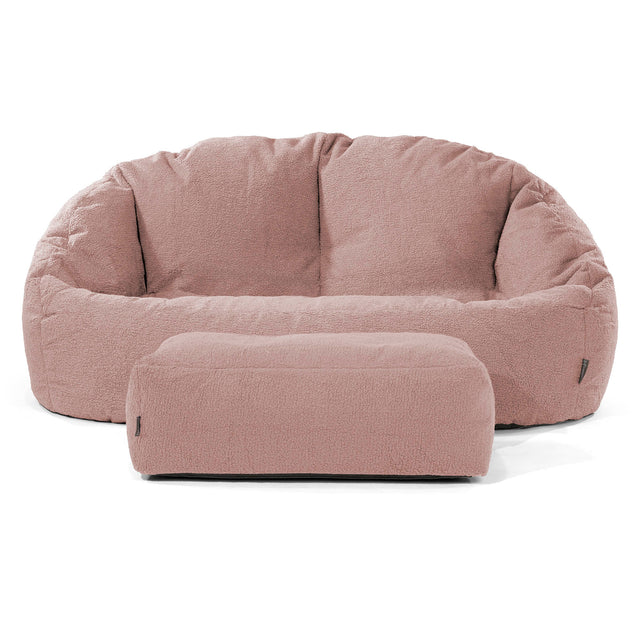 Pouf Canapé Bubble - Bouclé Rose 01
