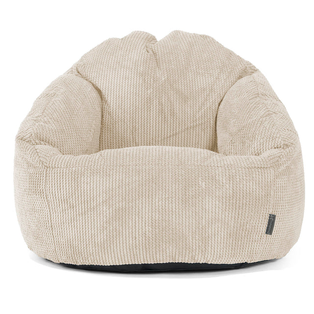 Pouf Chaise Bubble - Pompon Crème 01