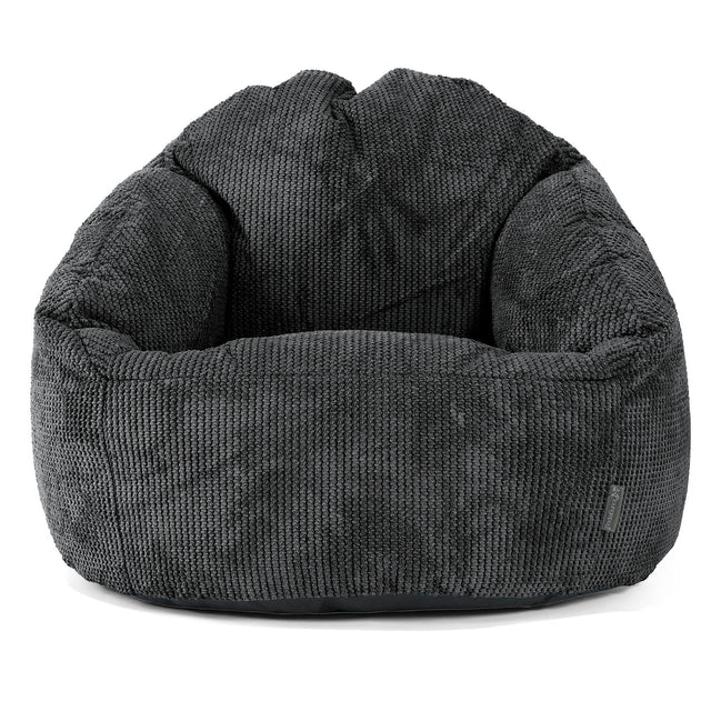 Pouf Chaise Bubble - Pompon Noir 01