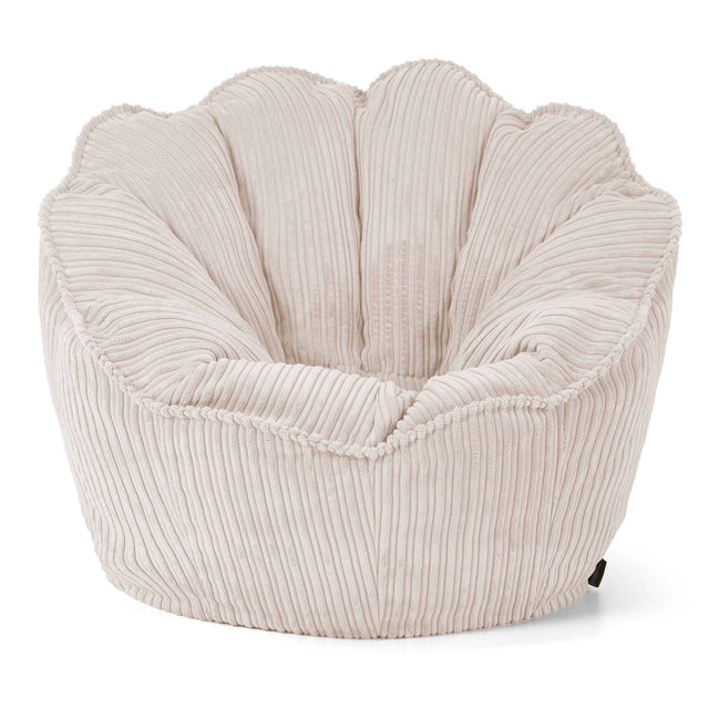Pouf Fauteuil Natalia Sacco - Côtelé Ivoire 01