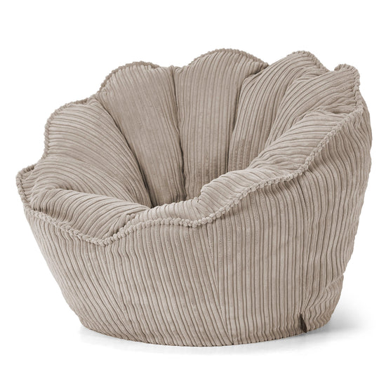 Pouf Fauteuil Natalia Sacco - Côtelé Vison 02
