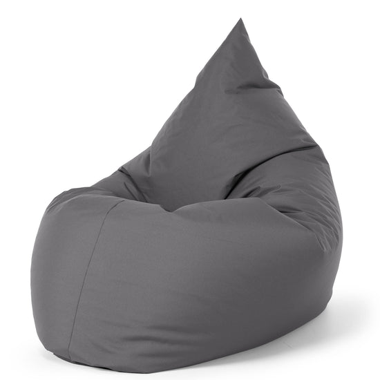 Pouf Géant XXL - Entretien Facile Extérieur Gris Foncé 02