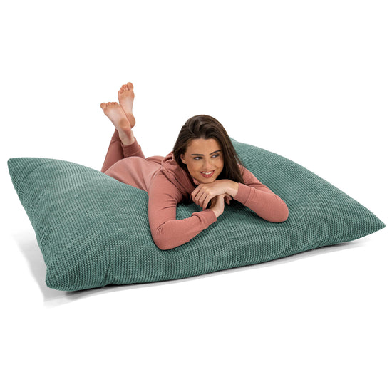 Pouf Géant XXL - Pompon Vert Mousse 03