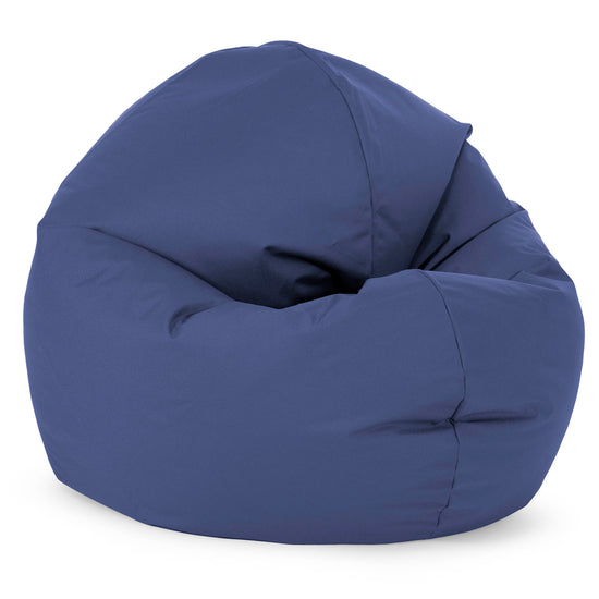 Flexforma Pouf Rond pour Enfant 2-14 ans - Entretien Facile Bleu Marine 02