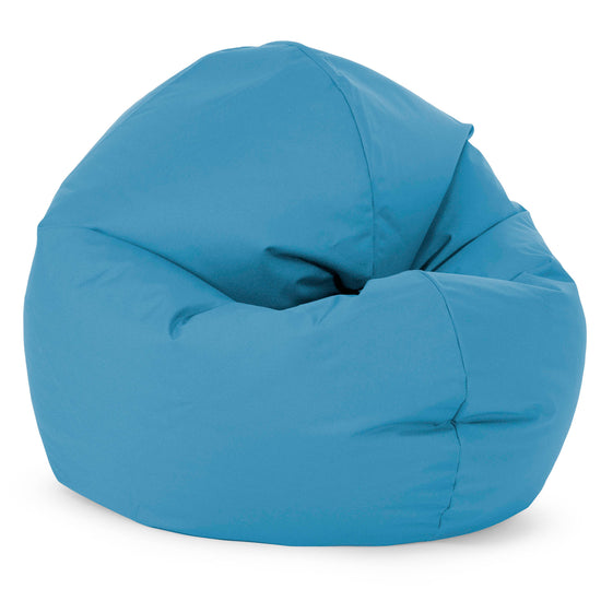Flexforma Pouf Rond pour Enfant 2-14 ans - Entretien Facile Bleu Turquoise 02