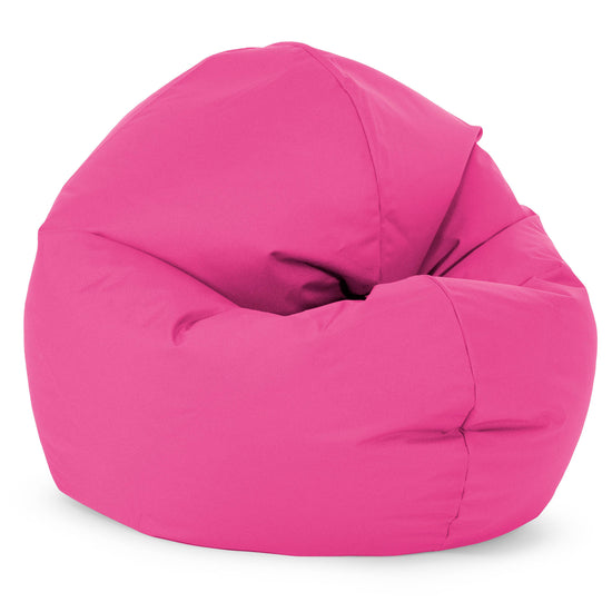 Flexforma Pouf Rond pour Enfant 2-14 ans - Entretien Facile Rose 02