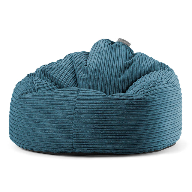 Pouf Poire, Archi - Côtelé Bleu Marine 01